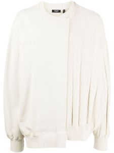 FIVE CM sweat en maille torsadée - Blanc