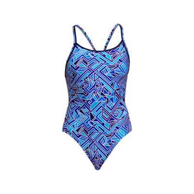 Funkita Blue Bits diamond back badpak dames 36