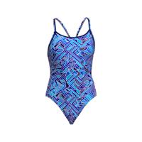 Funkita Blue Bits diamond back badpak dames 36