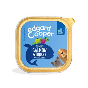 Edgard & Cooper Zalm & Kalkoen hond natvoer kuipjes 11 x 150gr