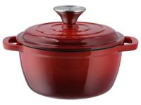 SILVERCREST Gietijzeren pan 16 cm 1,3 L (Rood)