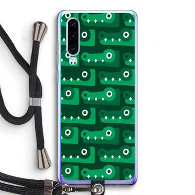 Crocs: Huawei P30 Transparant Hoesje met koord