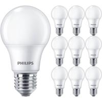 PHILIPS - LED Lamp E27 10 Pack - Corepro LEDbulb E27 Peer Mat 8W 806lm - 830 Warm Wit 3000K Vervangt 60W - thumbnail