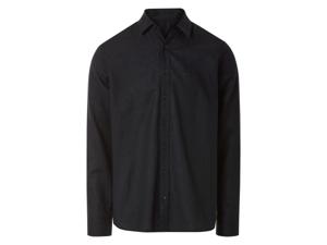 esmara Men Linnen heren overhemd (Zwart, XL)