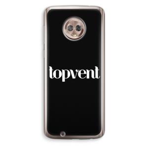 Topvent Zwart: Motorola Moto G6 Transparant Hoesje