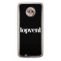 Topvent Zwart: Motorola Moto G6 Transparant Hoesje - thumbnail