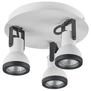 Beliani BARO - Plafondlamp-Wit-IJzer