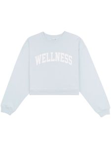 Sporty & Rich sweat Wellness Ivy à coupe crop - Bleu