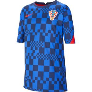 Kroatië Pre-Match Top Junior 2020-2021 - Maat 164 - Kleur: Blauw | Soccerfanshop