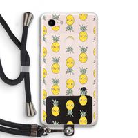 Ananas: Pixel 3 XL Transparant Hoesje met koord