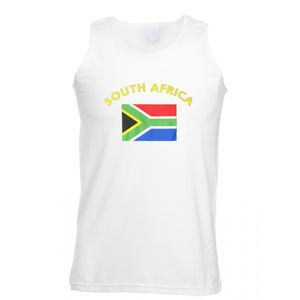 Witte heren tanktop Zuid Afrika