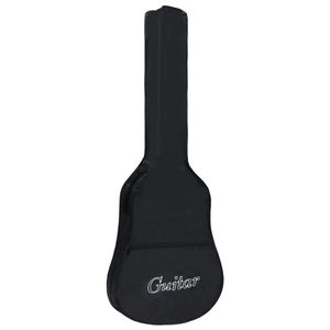 VidaXL Gitaartas voor 4/4 klassieke gitaar 100x37 cm stof zwart