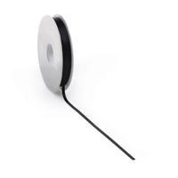 Satijnlint PREMIUM Double face 6mm x 50 meter black