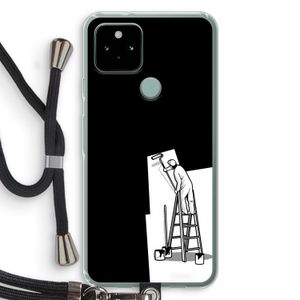 Musketon Painter: Pixel 5 Transparant Hoesje met koord