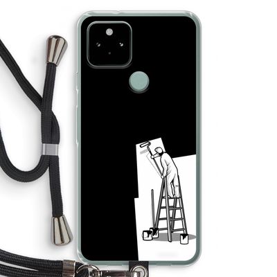 Musketon Painter: Pixel 5 Transparant Hoesje met koord