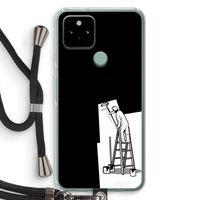 Musketon Painter: Pixel 5 Transparant Hoesje met koord