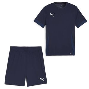 PUMA teamGOAL Matchday Voetbaltenue Donkerblauw Wit