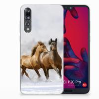 Huawei P20 Pro | TPU Hoesje | Paarden