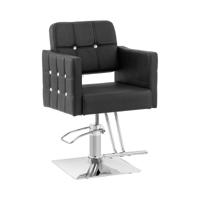 Kappersstoel met voetensteun - zithoogte 49 - 63 cm - 150 kg - zwart