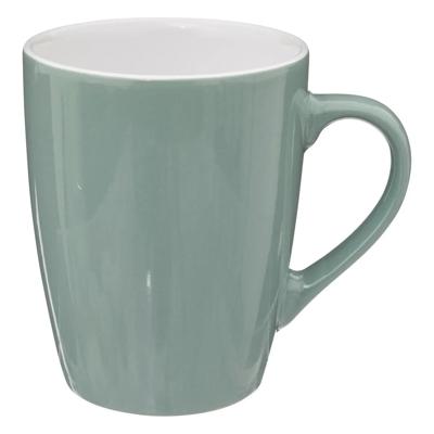 5Five Koffiemokken Colorama - 1x stuks - Keramiek - mintgroen - 380 ml - 9 x 11 cm