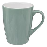 5Five Koffiemokken Colorama - 1x stuks - Keramiek - mintgroen - 380 ml - 9 x 11 cm