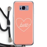Best heart: Samsung Galaxy S8 Transparant Hoesje met koord