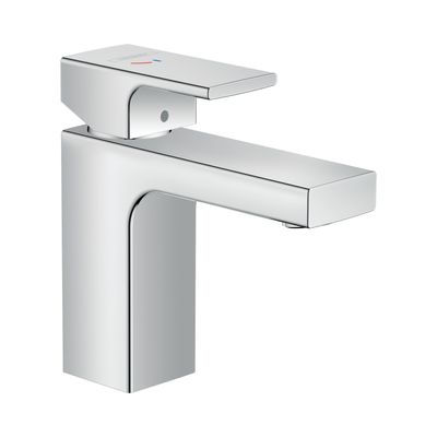 Wastafelmengkraan HansGrohe Vernis Shape Eengreeps 100 Met Trekwaste CoolStart Chroom