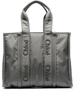 Chloé grand sac cabas Woody - Gris - thumbnail