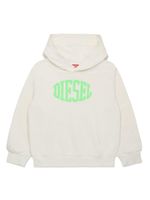 Diesel Kids hoodie en coton à logo imprimé - Blanc