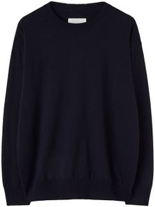 Jil Sander pull en laine à col rond - Bleu