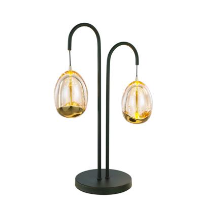 Highlight TafellampGolden Egg zwart 2-lichts - T1456.01