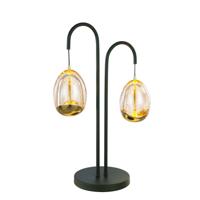 Highlight TafellampGolden Egg zwart 2-lichts - T1456.01