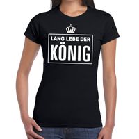 Zwart Lang lebe der Konig Duits t-shirt dames Zwart Lang lebe der Konig Duits t-shirt dames