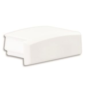Eindkap E75 wit voor aluminium LED profiel SL8/NL8