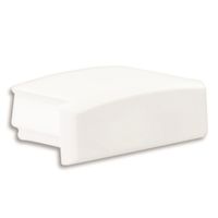 Eindkap E75 wit voor aluminium LED profiel SL8/NL8