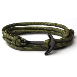 Anker armband Army polyester koord
