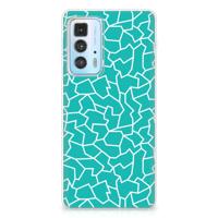 Motorola Edge 20 Pro | Hoesje maken | Cracks Blue