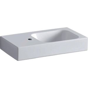 Geberit Icon fontein 53x31x13.5cm 1 wasbak 1 kraangat Links zonder overloopgat Keramiek Wit glans 124153000