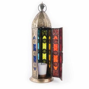 Sfeerlicht Oosterse Lantaarn Zeven Chakra&apos;s (Goudkleurig)