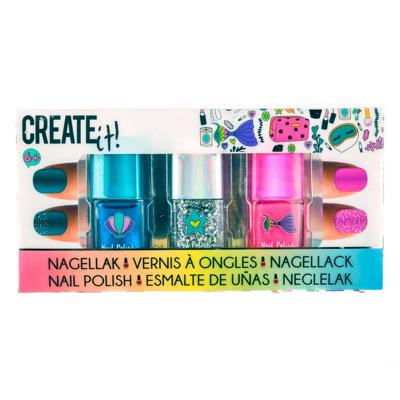 Create It! beauty nagellak glitter, 3st.