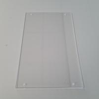Acryl U-houder A3 met 4 gaten vertikaal