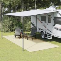 VidaXL Tenttapijt 5,5x2,5 m crèmekleurig