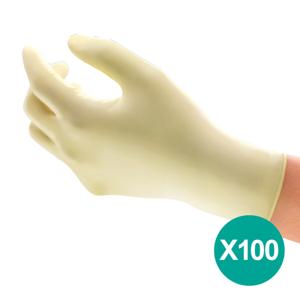 Ansell MICROFLEX 63-864 latex wegwerphandschoenen (100x) naturel - poedervrij maat 9/L