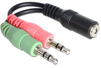 DeLOCK 65459 audio kabel 0,012 m 3.5mm 2 x 3.5mm Zwart - thumbnail