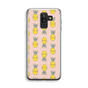 Ananas: Samsung Galaxy J8 (2018) Transparant Hoesje