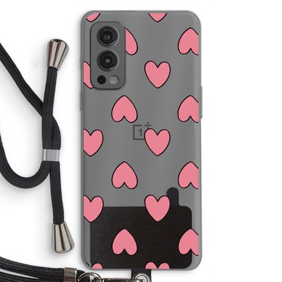 Ondersteboven verliefd: OnePlus Nord 2 5G Transparant Hoesje met koord