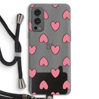 Ondersteboven verliefd: OnePlus Nord 2 5G Transparant Hoesje met koord