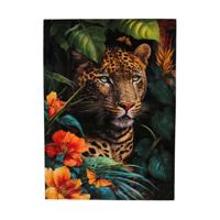 Dijk Natural Collections Muurkunst luipaard canvas glans 70x100cm
