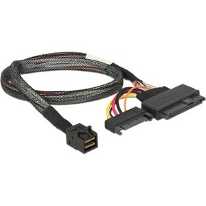 DeLOCK SFF-8643 male > U.2 SFF-8639 female + SATA voedingsstekker adapter 0,5 meter