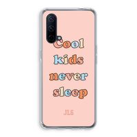 Cool Kids Never Sleep: OnePlus Nord CE 5G Transparant Hoesje